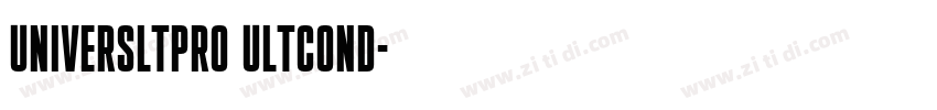 UniversLTPro UltCond字体转换